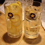 名駅立呑 おお島 - レモンたっぷりチューハイ・ハイボール