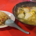 和光飯店 - 五目そば＆焼き飯のset850円