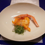 野嵯和 - 手長海老に裏ごししたうにをあわせて