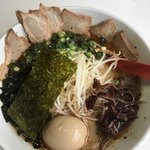 麺家 とん平 - 黒とんこつらーめん  スペシャルトッピング