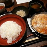 鶏すき焼き はら志の - 特製親子丼【2017.12】