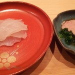 鮨 さかい - かわはぎ、肝酢