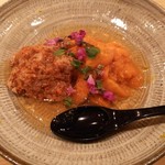 鮨 さかい - 香箱、雲丹、ジュレ