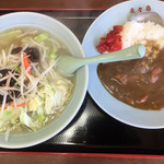 中華料理 来々店 - ♪タンメン、カレーセット¥800