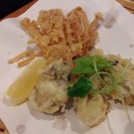 讃岐のおうどん 花は咲く - 牡蠣の天ぷら