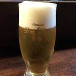 文司 - 生ビールはアサヒのスーパードライです。