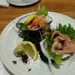 にぎりずし 雷音 - 赤貝造り