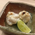 日本橋蛎殻町 すぎた - 焼き白子（羅臼）