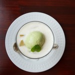 カフェ オリーブ - セロリのアイスクリームです。
