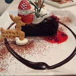 Hachi Cafe - ガトーショコラのクリスマスケーキ(2017.12）