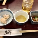 専心会席庄村 - 水炊きコース2980円(手羽、スープ、お通し)