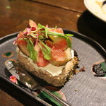 久遠の空 - レバーパテ クリームチーズ 無花果