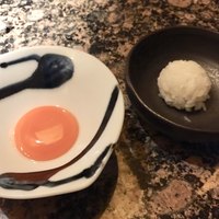 うしごろ 貫 恵比寿本店 - サーロインのすき焼き  濃厚卵・一口ライス付