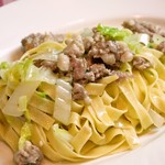 イタリア食堂 MARIA - 【冬限定】タリアテッレ　自家製サルシッチャと白菜のオイルソース