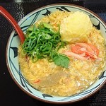 丸亀製麺 - 満腹かに玉あんかけうどん