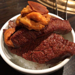 SATOブリアン - ブリ飯雲丹乗せ