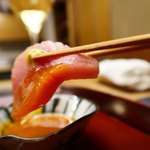 赤坂 菊乃井 - 向付小鮪黄身醤油