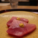 赤坂 菊乃井 - 向付小鮪黄身醤油