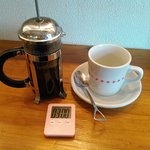 コーヒーはタイマーと一緒に届きます。
