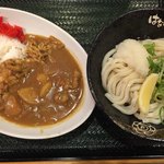 Hanamaru Udon - ミニ丼セット  (カレー＋ぶっかけうどん中)  680円