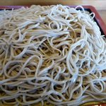 そば処 大和 - ほぼ十割そばの麺のアップ