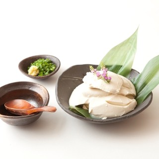 Creative Japanese-style meal made with handmade tofu and yuba