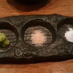 鶏一途 - わさび　パキスタン岩塩　宮古島塩