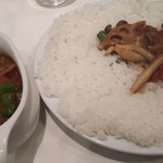 Indo Shiki Chao Kari - キノコcurry ご飯の量は「普通」