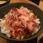 鶏一途 - 地玉子と削りたて鰹節の卵かけご飯