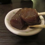 78258071 - お通しの「こんにゃく煮」