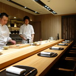 肉割烹 上 - 店内