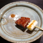 肉割烹 上 - ハラミと葱串