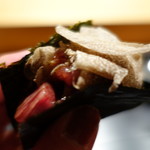 肉割烹 上 - 、炙りザブトントリュフ巻き