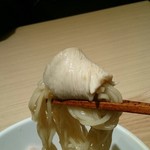 銀座 篝 - 鶏チャーシュー包み麺 リフト