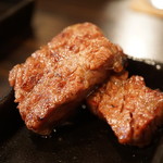 SATOブリアン - カイノミが焼けたところ