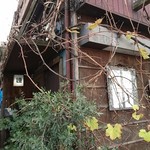 居残り 連 - 木の弦が絡む貴重な銅板建築の建物です