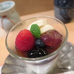 帰燕 - ピスタチオとココナッツのババロア