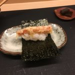 くすのき - ㉕ズワイ蟹の天麩羅海苔巻きご飯