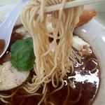 らーめんよつ葉 - 麺の感じ