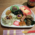 藍風珈琲店 - 己書プレート２０１７．１２