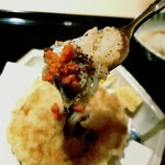 にい留 - スプーンを入れたら噴き出す湯気