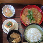 Mameden - かつ煮定食　750円