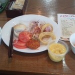 ヘルシーハット - 5/3日にバイキングに行ったミャ。まずは野菜のおかずから。