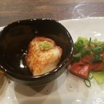 鉄板焼さくら - 焼きごま豆腐、新しい！