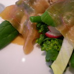 ドルチェ ポンテベッキオ - 生ハムで束ねたサラダのブーケ