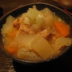 炭火串焼き 人形町 荻   - ポトフっぽい煮込み