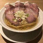 麺屋 優光 - 貝出汁の淡竹、並。
