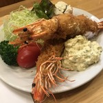 漁火 - 大エビフライ １２００円
