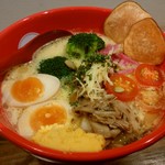 Veg.yard - 「特製ベジヌードル」（ベジ増し＋味玉のせ）
