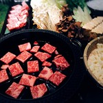 サムライダイニング 銀 - こちらで牛みそ鍋4名様分です。